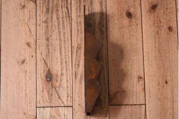 アンティーク雑貨 和製アンティーク 上品な古いナラ材の小振りな3段レターラック(壁掛け収納棚・状差し)