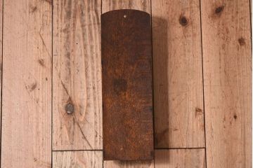 アンティーク雑貨 和製アンティーク 上品な古いナラ材の小振りな3段レターラック(壁掛け収納棚・状差し)