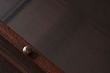 アンティーク雑貨　木製フレーム　レトロデザイン　小さなアンティークガラスケース(1)