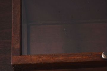 アンティーク雑貨　木製フレーム　レトロデザイン　小さなアンティークガラスケース(1)