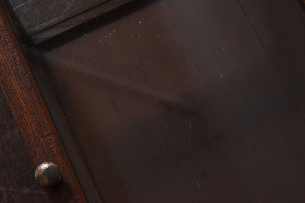 アンティーク雑貨　木製フレーム　レトロデザイン　小さなアンティークガラスケース(1)