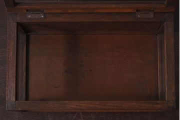 アンティーク雑貨　木製フレーム　レトロデザイン　小さなアンティークガラスケース(1)