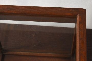 アンティーク雑貨　木製フレーム　レトロデザイン　小さなアンティークガラスケース(2)