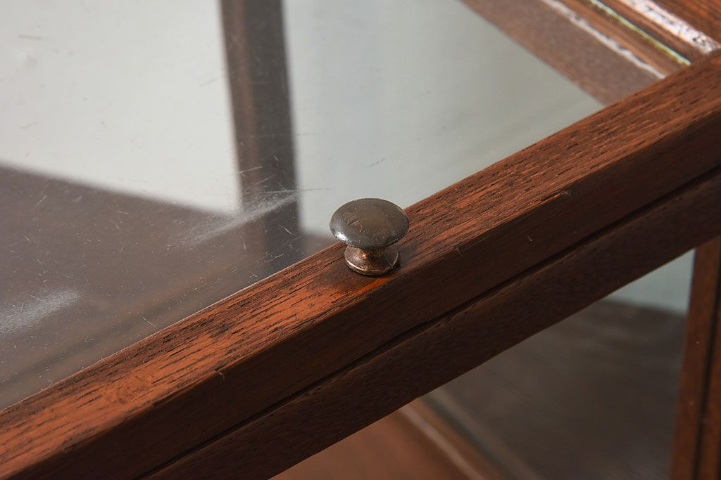 アンティーク雑貨　木製フレーム　レトロデザイン　小さなアンティークガラスケース(2)