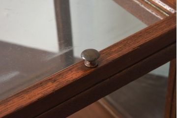 アンティーク雑貨　木製フレーム　レトロデザイン　小さなアンティークガラスケース(2)