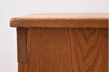 中古　楡材　学校の角スツール