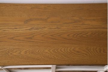 レトロ家具　レトロデザイン　アンティークペイント!クリアガラス引き戸の収納棚(戸棚)