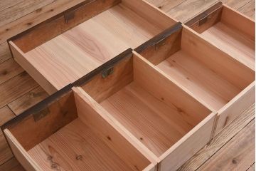 アンティーク家具　和製アンティーク　最高級　無垢材　総欅材の上質な組み立て式両袖机(デスク)