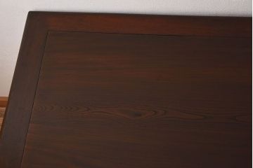 アンティーク家具　和製アンティーク　最高級　無垢材　総欅材の上質な組み立て式両袖机(デスク)