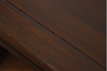 アンティーク家具　和製アンティーク　最高級　無垢材　総欅材の上質な組み立て式両袖机(デスク)