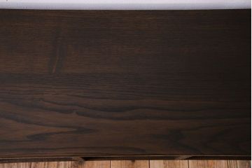 アンティーク家具　脚付き!古い木のアンティークマス目ローボード(収納棚、飾り棚)