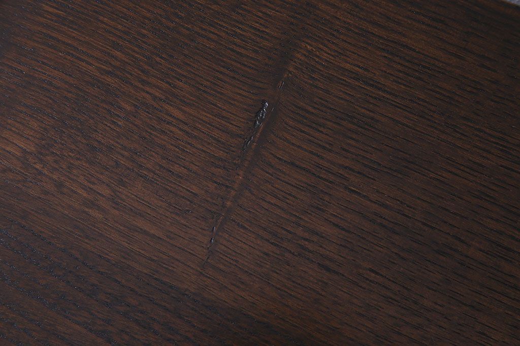 アンティーク家具　脚付き!古い木のアンティークマス目ローボード(収納棚、飾り棚)