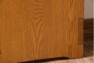 中古　楡材　学校の角スツール2脚セット(1)