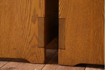 中古　楡材　学校の角スツール2脚セット(1)