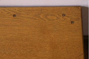 中古　楡材　学校の角スツール2脚セット(2)