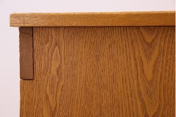 中古　楡材　学校の角スツール2脚セット(2)