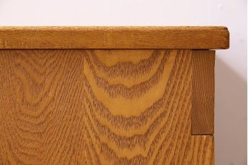 中古　楡材　学校の角スツール2脚セット(2)