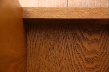 中古　楡材　学校の角スツール2脚セット(2)