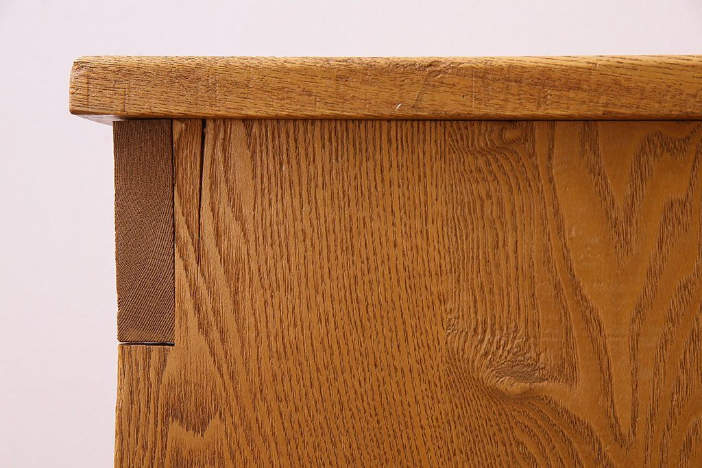 中古　楡材　学校の角スツール2脚セット(3)