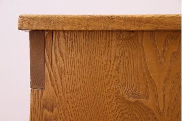 中古　楡材　学校の角スツール2脚セット(3)