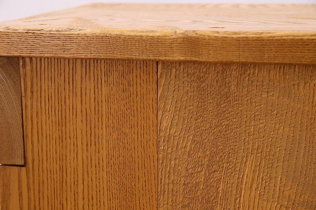 中古　楡材　学校の角スツール2脚セット(3)