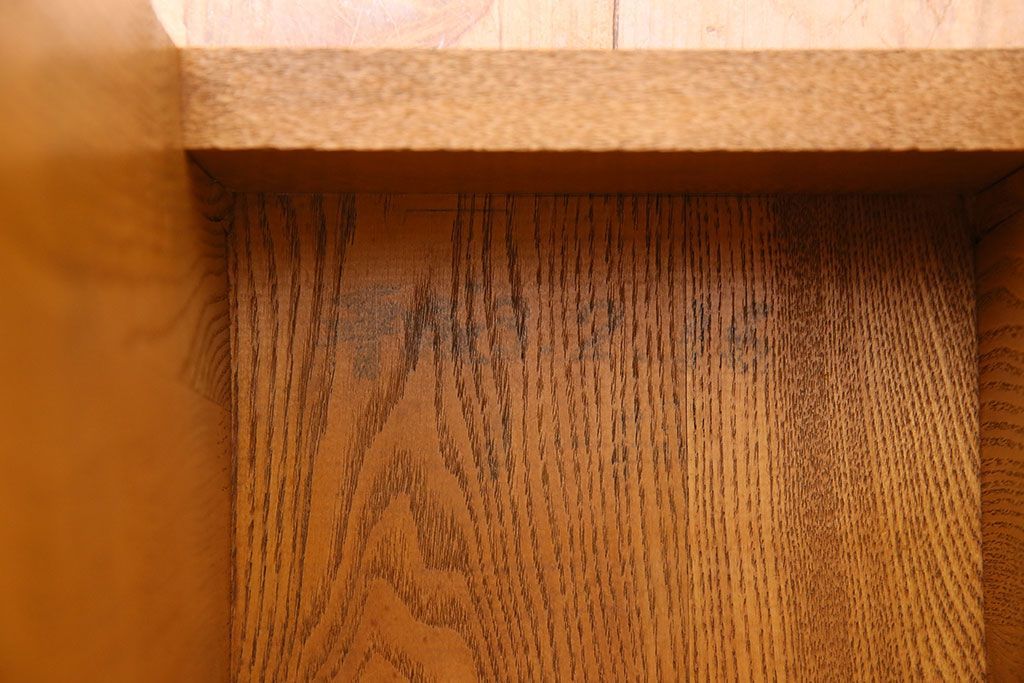 中古　楡材　学校の角スツール2脚セット(3)