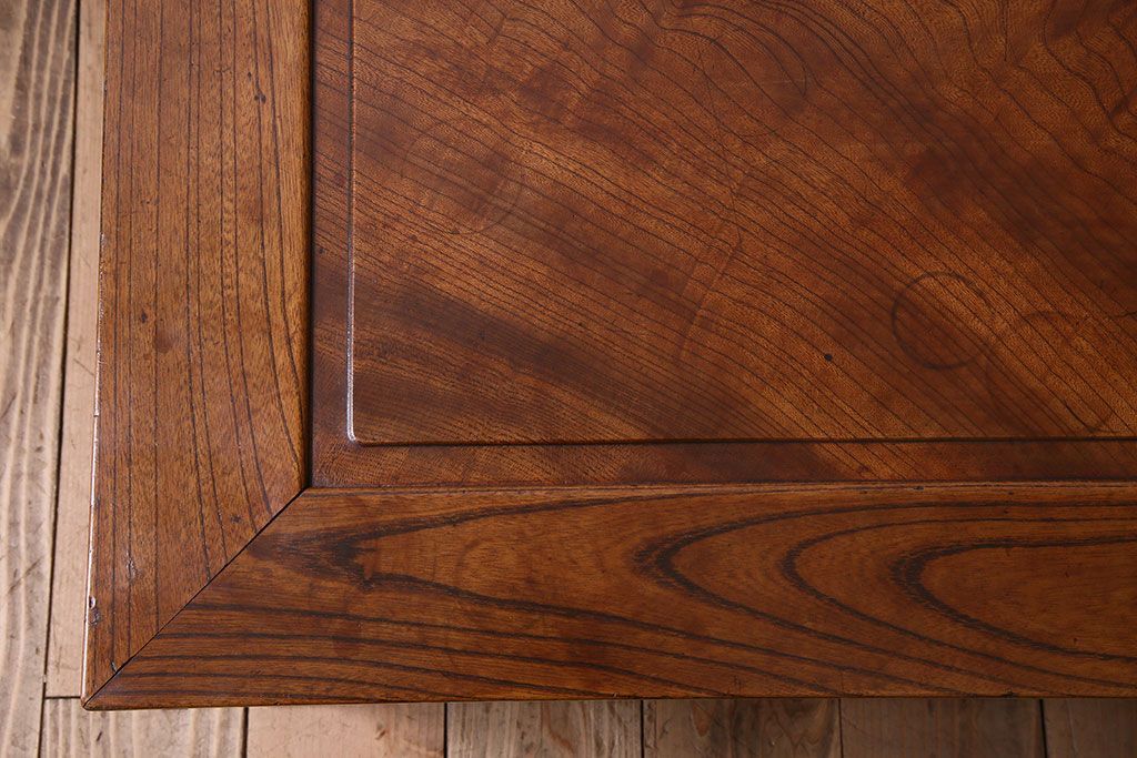 アンティーク家具　和製アンティーク　総欅製の古い座卓(センターテーブル)(2)