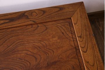 アンティーク家具　和製アンティーク　総欅製の古い座卓(センターテーブル)(2)