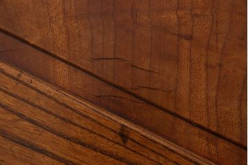 アンティーク家具　和製アンティーク　総欅製の古い座卓(センターテーブル)(2)