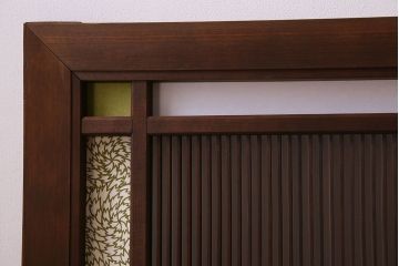 和紙張り!和モダンな雰囲気漂うアンティーク欄間(明かり取り、明り取り)(1)