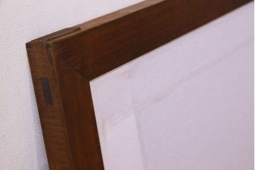 和紙張り!和モダンな雰囲気漂うアンティーク欄間(明かり取り、明り取り)(1)
