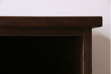 【0様ご成約済み】アンティーク　檜材天板付き!シンプルでレトロなマス目棚(収納棚、飾り棚)