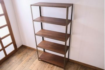 シャビーな雰囲気のラフジュ工房オリジナルアイアンラック(飾り棚)【小】