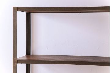 シャビーな雰囲気のラフジュ工房オリジナルアイアンラック(飾り棚)【小】