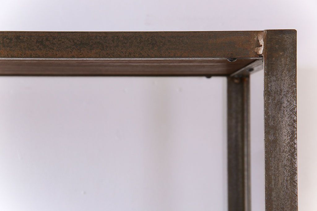 シャビーな雰囲気のラフジュ工房オリジナルアイアンラック(飾り棚)【小】