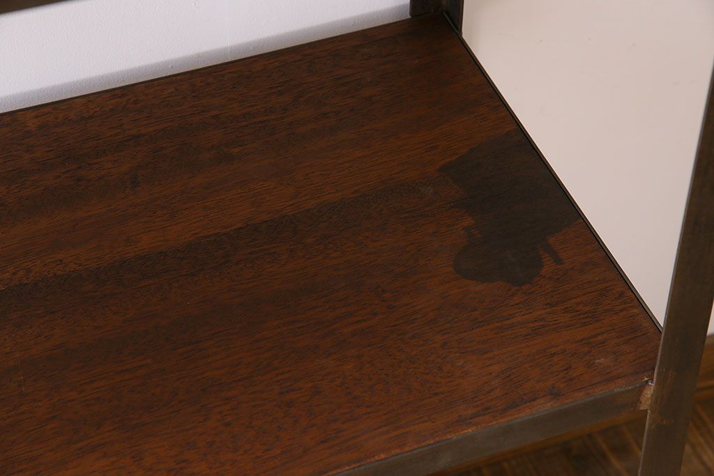 シャビーな雰囲気のラフジュ工房オリジナルアイアンラック(飾り棚)【小】