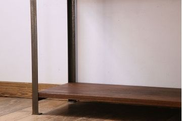 シャビーな雰囲気のラフジュ工房オリジナルアイアンラック(飾り棚)【小】