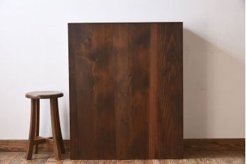 アンティーク家具　和製アンティーク　古い木製のパタパタ戸棚(収納棚)