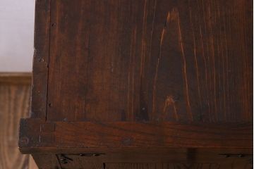 アンティーク家具　和製アンティーク　重厚な明治期の帳場箪笥