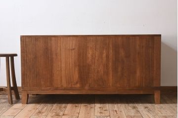 アンティーク家具　和製アンティーク　脚付のシンプルな時代箪笥ローボード