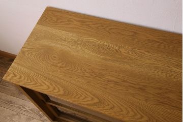 レトロ家具　昭和レトロ　シンプルなデザインのサイドボード(カウンターテーブル・収納棚・食器棚)