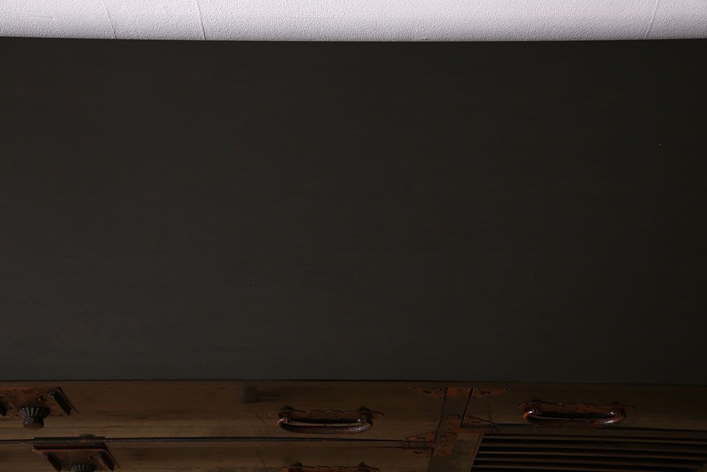 アンティーク家具　明治大正期　古民具・骨董　かくし付き!六尺　大川箪笥のサイドボード(水屋箪笥)