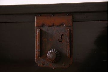 アンティーク家具　明治大正期　古民具・骨董　かくし付き!六尺　大川箪笥のサイドボード(水屋箪笥)