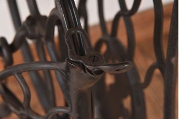 レトロ家具　アンティーク　レトロなシンガー社製ミシンテーブル(シンガーミシン、ミシン台)(2)