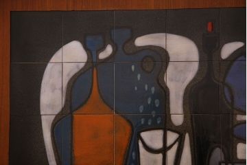 ヴィンテージ家具　フランス製　ビンテージ　VIGHEROH　スタイリッシュなデザインの大型サイドボード