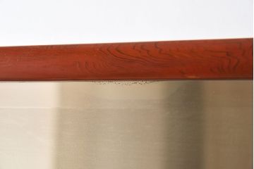 アンティーク雑貨　高級品!和製アンティーク　朱漆塗りの上質な姿見