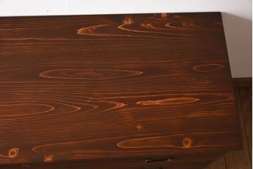 アンティーク家具　天板・脚付き!和製アンティークの衣装箪笥ローボード(ローチェスト)(1)