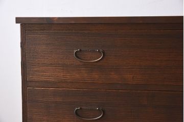 アンティーク家具　天板・脚付き!和製アンティークの衣装箪笥ローボード(ローチェスト)(1)