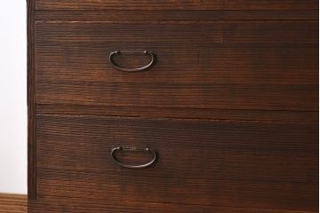 アンティーク家具　天板・脚付き!和製アンティークの衣装箪笥ローボード(ローチェスト)(1)