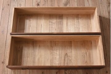 アンティーク家具　天板・脚付き!和製アンティークの衣装箪笥ローボード(ローチェスト)(2)